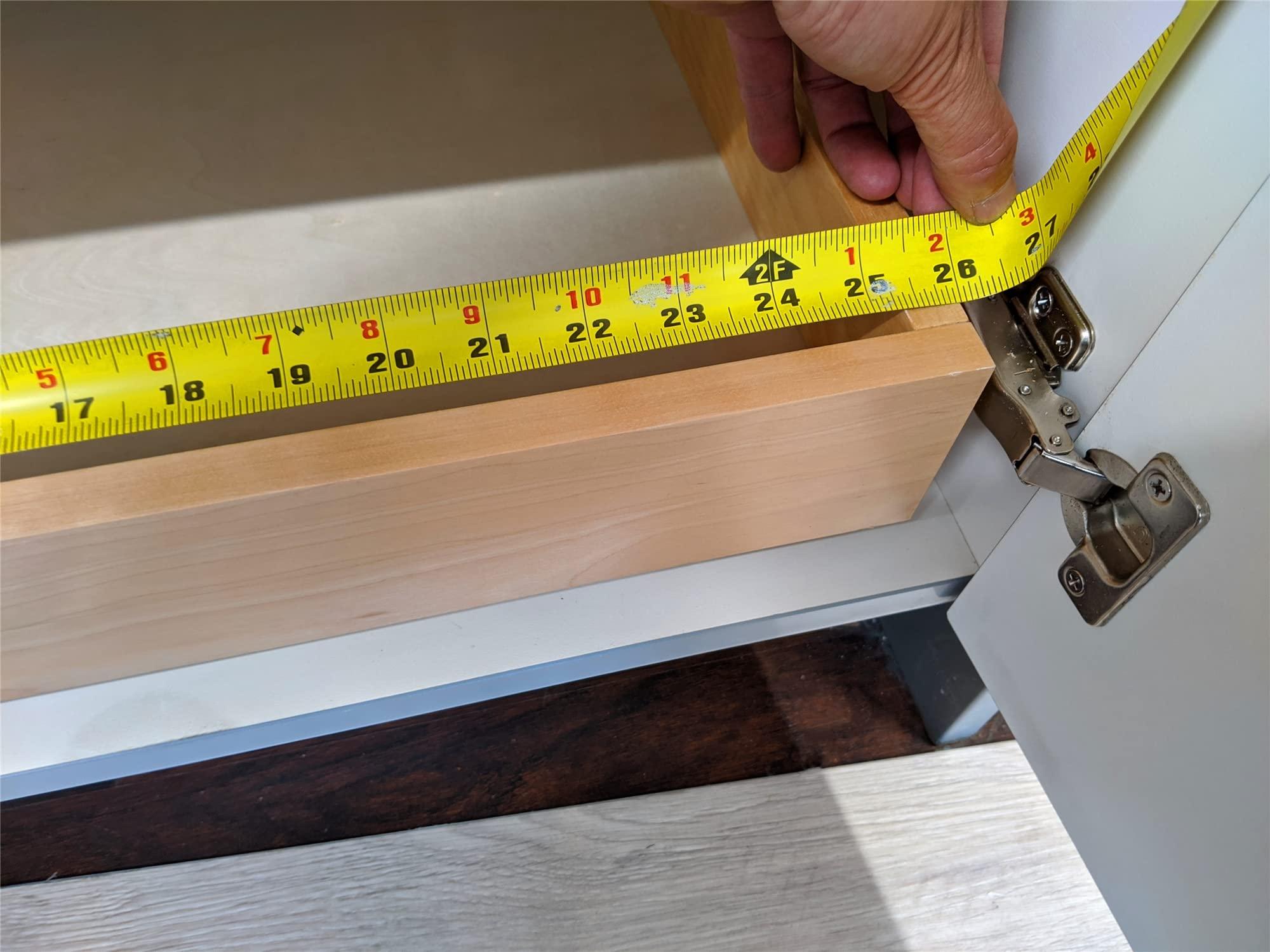 ELYSIAN 26\'\' Under Sink Organizers Storage Dovetail Drawer Rollout Drawer Wood Tray Kitchen Organizer Cabinet Slide Out Shelve Pull-Out Shelf Organization Assembled w/Sliders (26\'\' Width/one Drawer)