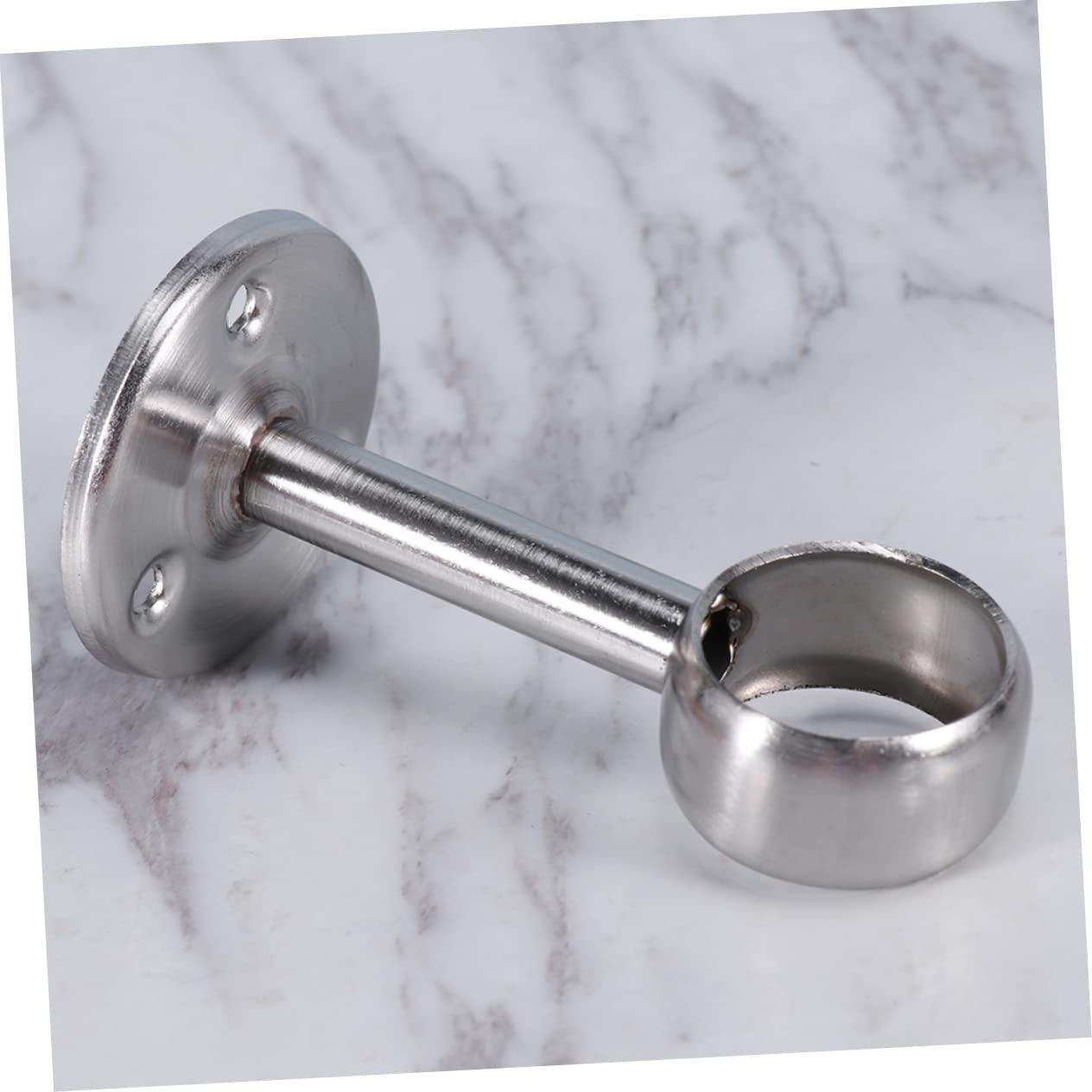 MAGICLULU MAGICLULU 6pcs Hanging Rod Holder Brackets Closet Wardrobe Curtains Rods Socket Holder Curtain Rod Holder Wardrobe Closet Holders Drapes Wardrobe Tube Closet Rod Hanger Wardrobe Rail Support