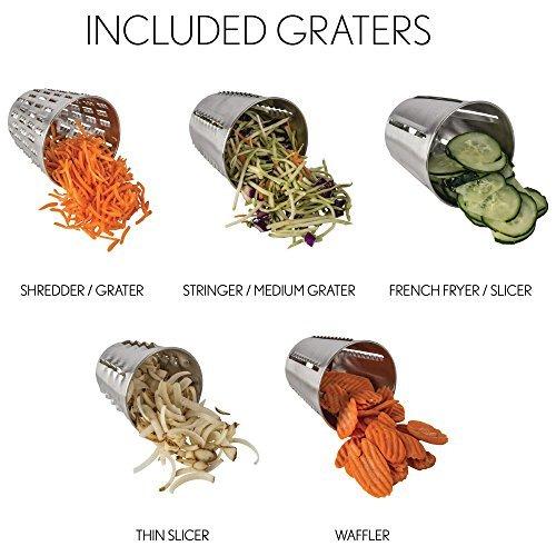 Maxam Maxam Vegetable Chopper, Dynamic Food Processor with Stainless-Steel Shredders