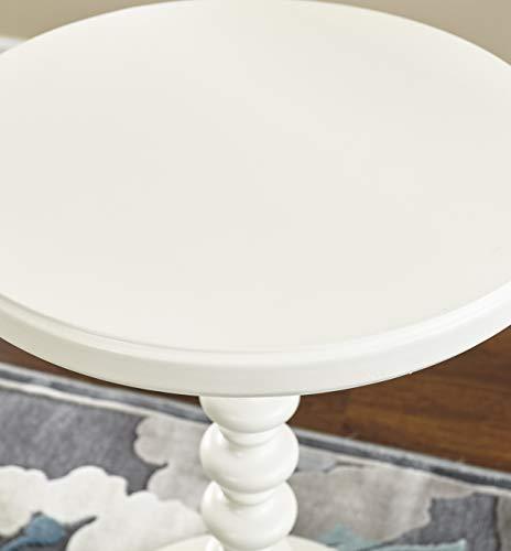 Powell Furniture Powell Furniture Powell Round Spindle, White Table 17 x 22.25 x 17