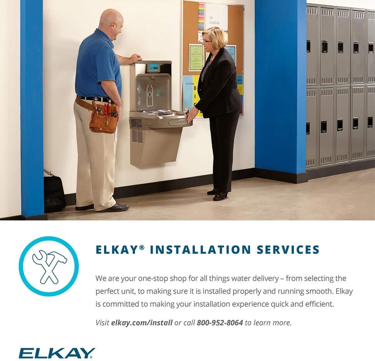 Elkay Elkay EZS8S Wall Mount ADA Non-Filtered Cooler, 8 GPH, Stainless