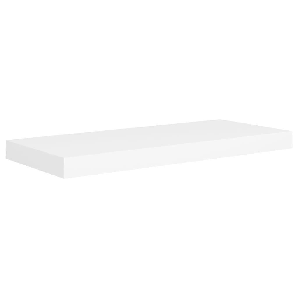 THOYTOUI THOYTOUI Floating Wall Shelf,Closet Shelves Cosmetic Shelf Display Shelf Album Rack Perfume Organizer with Storage Function Suitable for Living Room Bedroom White 23.6"x9.3"x1.5" MDF