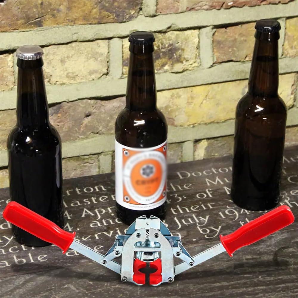 TsoLay Beer Cap Sealing Machine, Crown Capper, Hand Bottle Capper, Double Lever Hand Capper, Not Easy to Break and Damage Bottle Body, Easy Pressing, Perfect for Capping and Sealing Home Brewing Bottle
