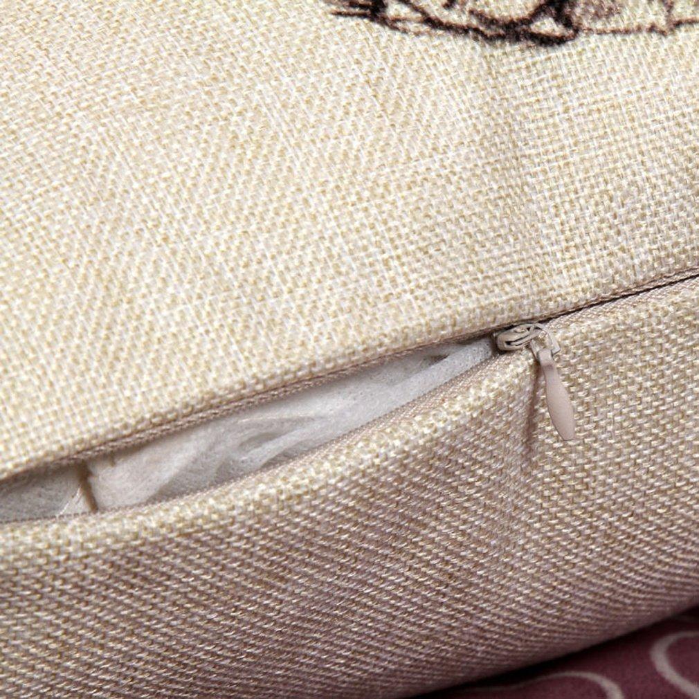 decorbox Decorbox Piano Keyboard Simple Music Throw Pillow Case Decor Cushion Covers Oblong 20*12 Inch Beige Cotton Blend Linen