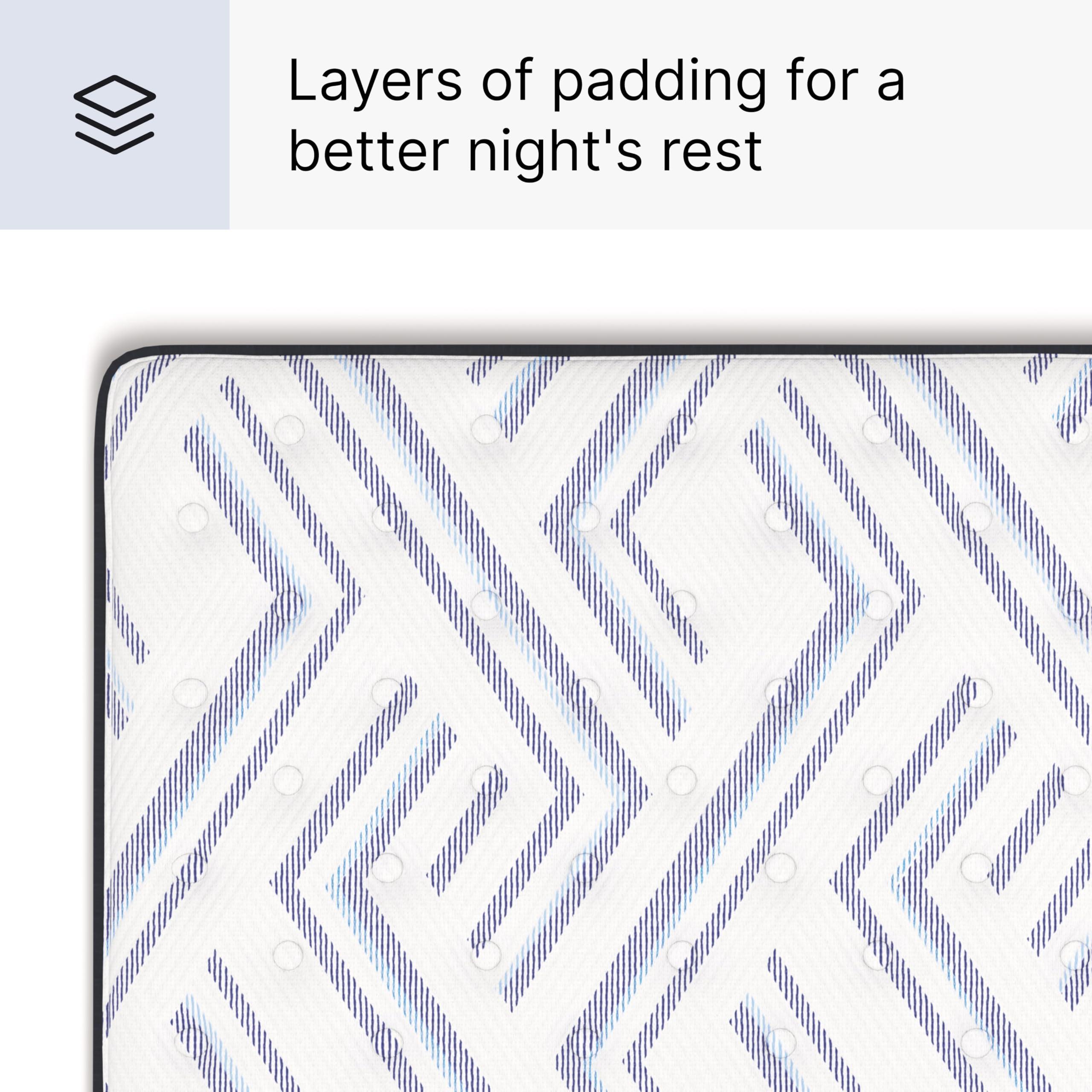 Signature Design by Ashley Signature Design by Ashley Full Size Stack 12 Inch Hybrid Medium Plush Cooling Gel Infused Memory Foam Mattress for Pressure Relief