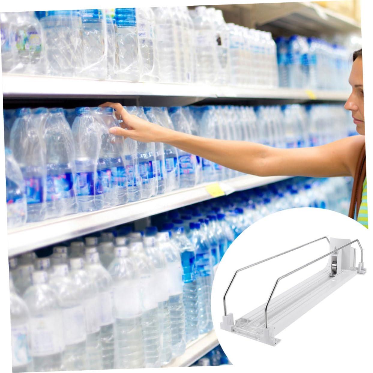 Hemoton Hemoton Supermarket Shelf Pusher Beverage Dispenser Drink Automatic Replenishment Organizer 300 Bottle Sliding Organizer for Efficient Drink Display