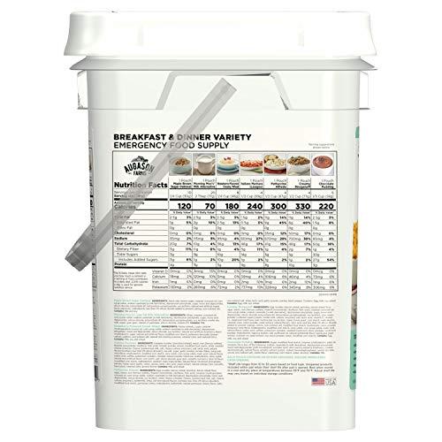 Augason Farms Augason Farms Breakfast and Dinner Variety Pail Emergency Food Supply Everyday Meals 4 Gallon Pail