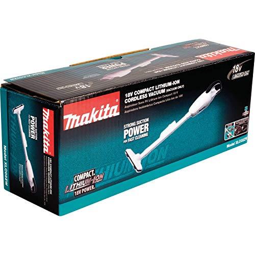 Makita Makita XLC02ZW 18V LXT Lithium-Ion Compact Cordless Vacuum, Tool Only, White