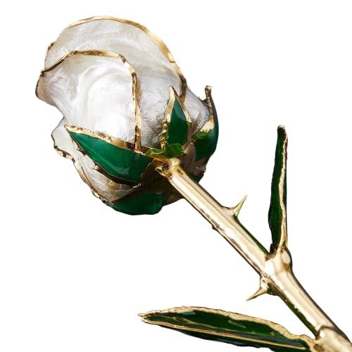 Eternal Rose Eternal Rose Pearl Collection - Real 24k Gold Dipped Rose - Gift for Her (Angel Dust)