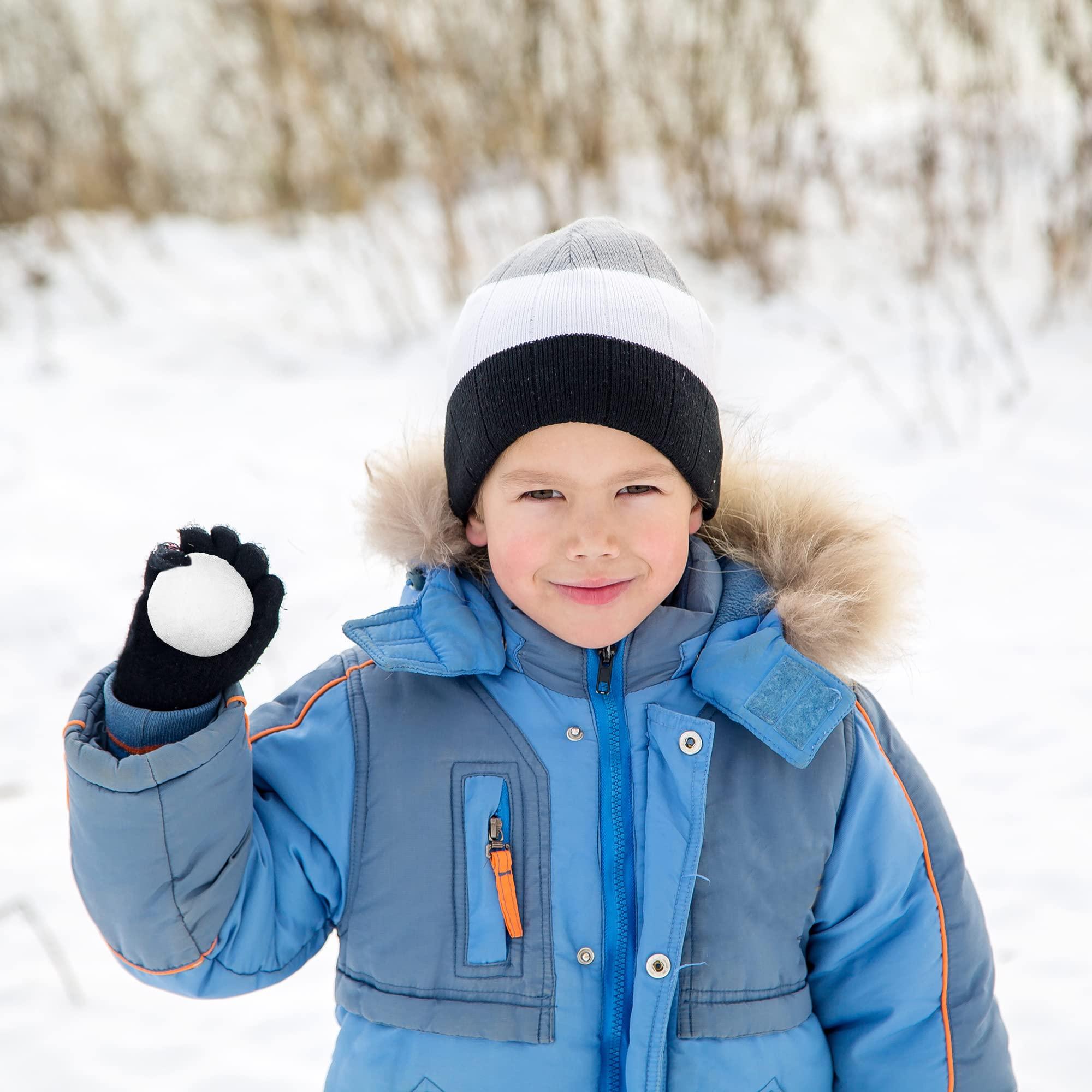 Elcoho Elcoho 100 Pieces 2 Inch Fake Snow Fight Ball Artificial Snow Toss Ball Fake Winter Snow Fight Ball Fluffy Fun Stress Toys for Xmas Party Supplies Winter Snowball Fight Games Indoors