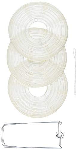 amscan Frosty White Round Paper Lanterns - 9.5\" (Pack of 3) | Versatile Decor for Birthdays, Holidays, Graduations