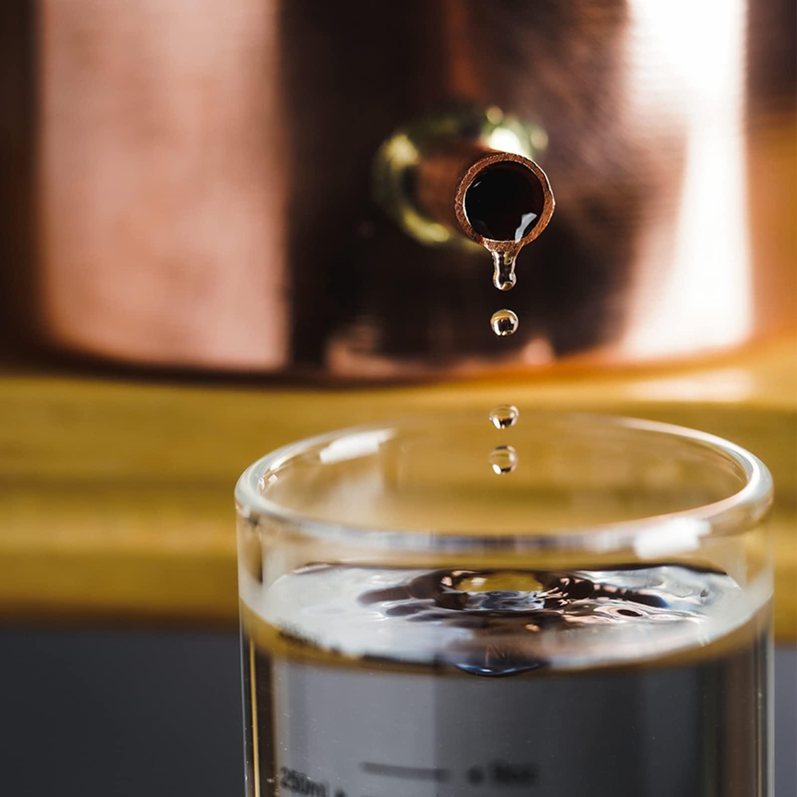 sdneNest sdneNest Copper Moonshine Still, Home Brewing Still for Alcohol, 2L, 3L Copper Stills for Distilling Moonshine Whiskey - Home Brewing DIY Kit (3L)