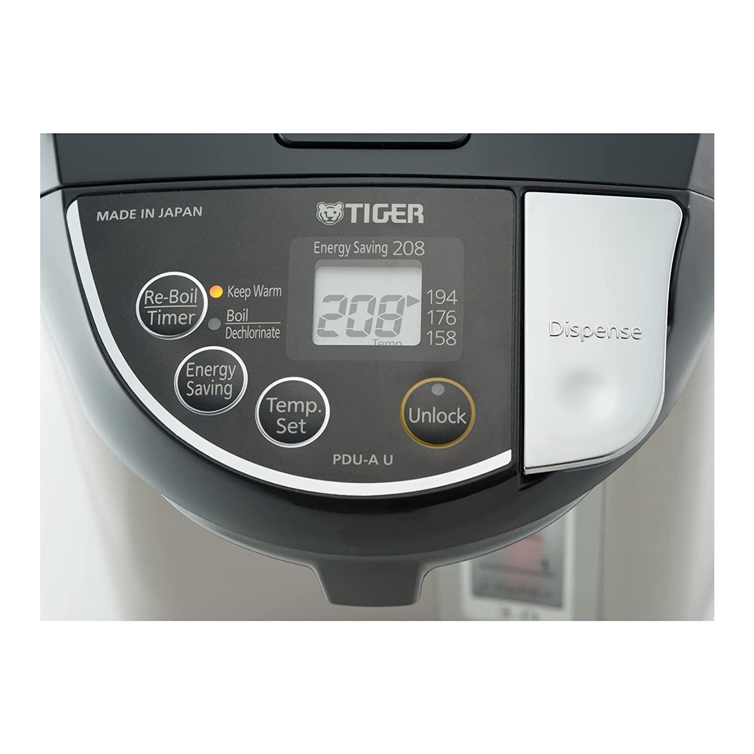 Tiger Tiger PDU-A30U-K Electric Water Boiler and Warmer, Stainless Black, 3.0-Liter