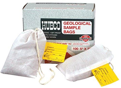 Hubco Hubco 485-5X7 Geological Sample Bag, 5" Width x 7" Height (Pack of 100)