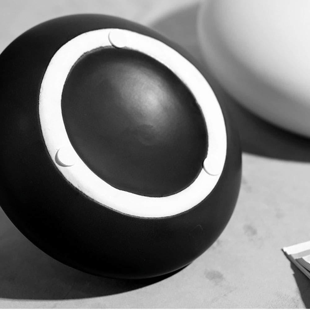 Lllunimon Modern Ceramic Vase Black and White Simple Decoration Living Room Home Decor Table Top Vase for Floral,2 pcs