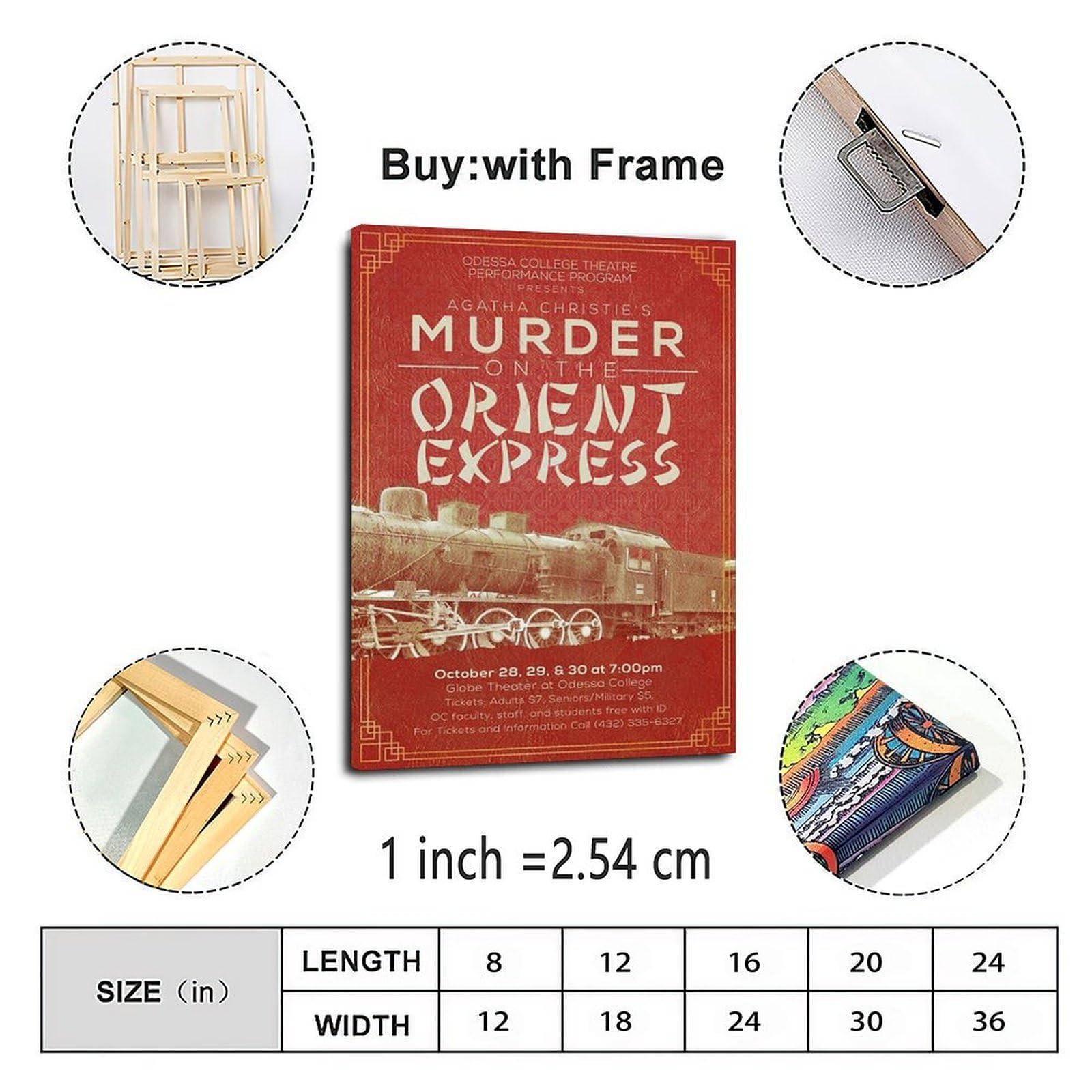 GDoiGD GDoiGD Agatha Christie Poster Book Cover Poster 2 Canvas Painting Posters And Prints Wall Art for Living Room Bedroom Decor 12x18inch(30x45cm)