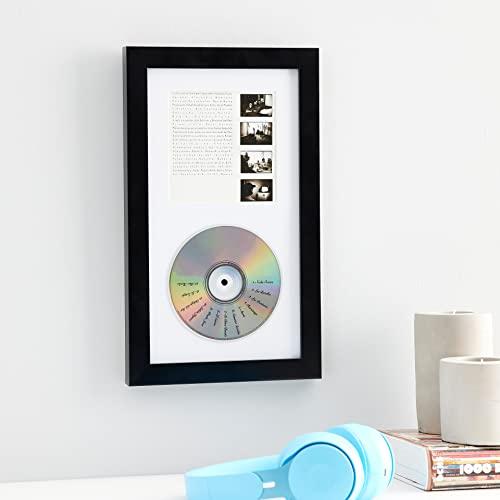 Studio Decor Studio Decor Standard CD Frame Display Case Black Frame 6.5\" x 12\" Real Glass