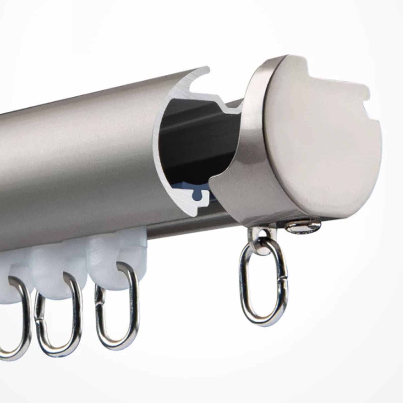 Tqertrtfxa Ceiling mount curtain rod,cafe curtain rod,ceiling mount curtain track,privacy curtains for room divider,Scope of application: Suitable for living rooms,bathrooms,bedrooms,ceilings,bay windows,RVs (C