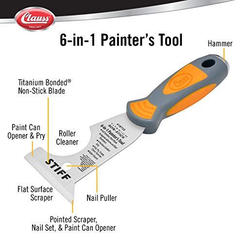 Clauss Clauss Painters Tool, 6-in-1, 4-1/4in.L, 3in.W (18732)