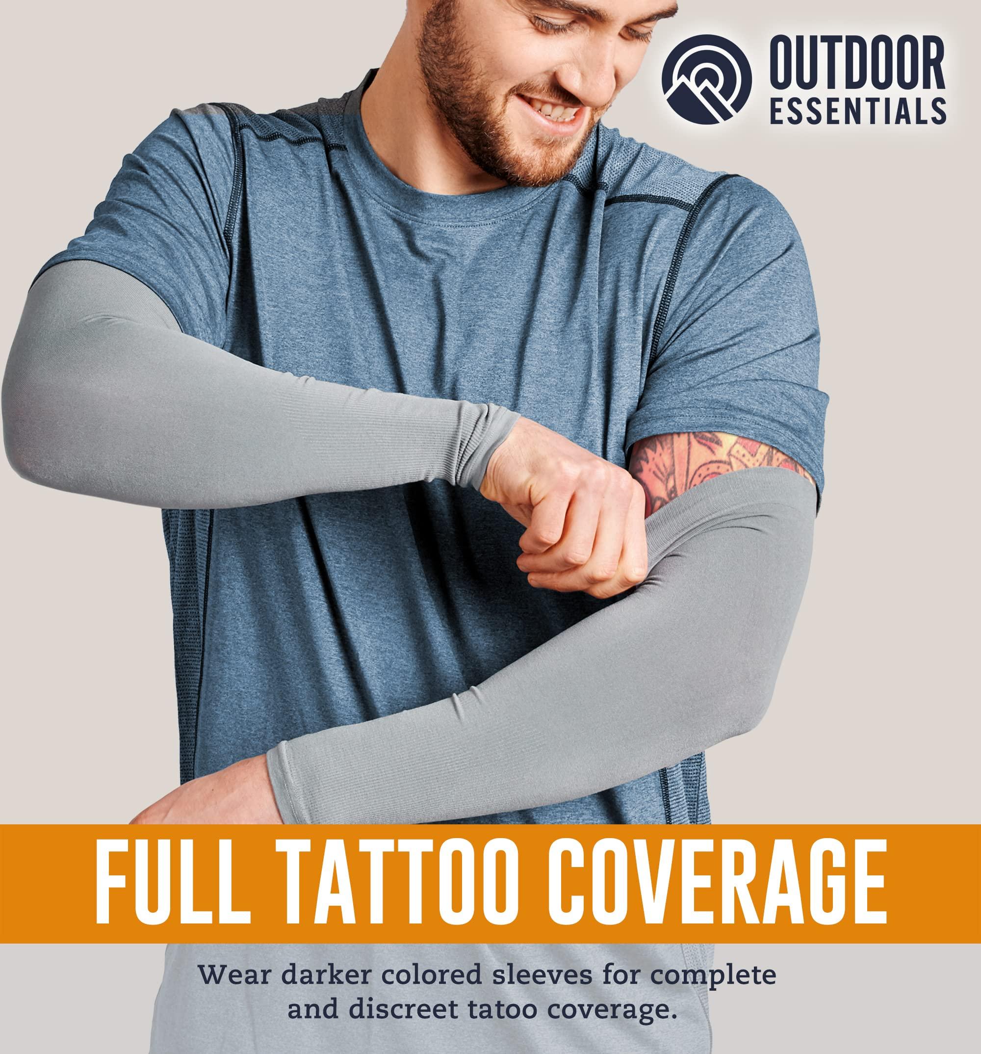 Outdoor Essentials OutdoorEssentials UV Sun Protection Arm Sleeves - Compression Arm Sleeve, UV Arm Sleeves for Men,Women - Sports Cooling Sleeves, Baseball, Golf