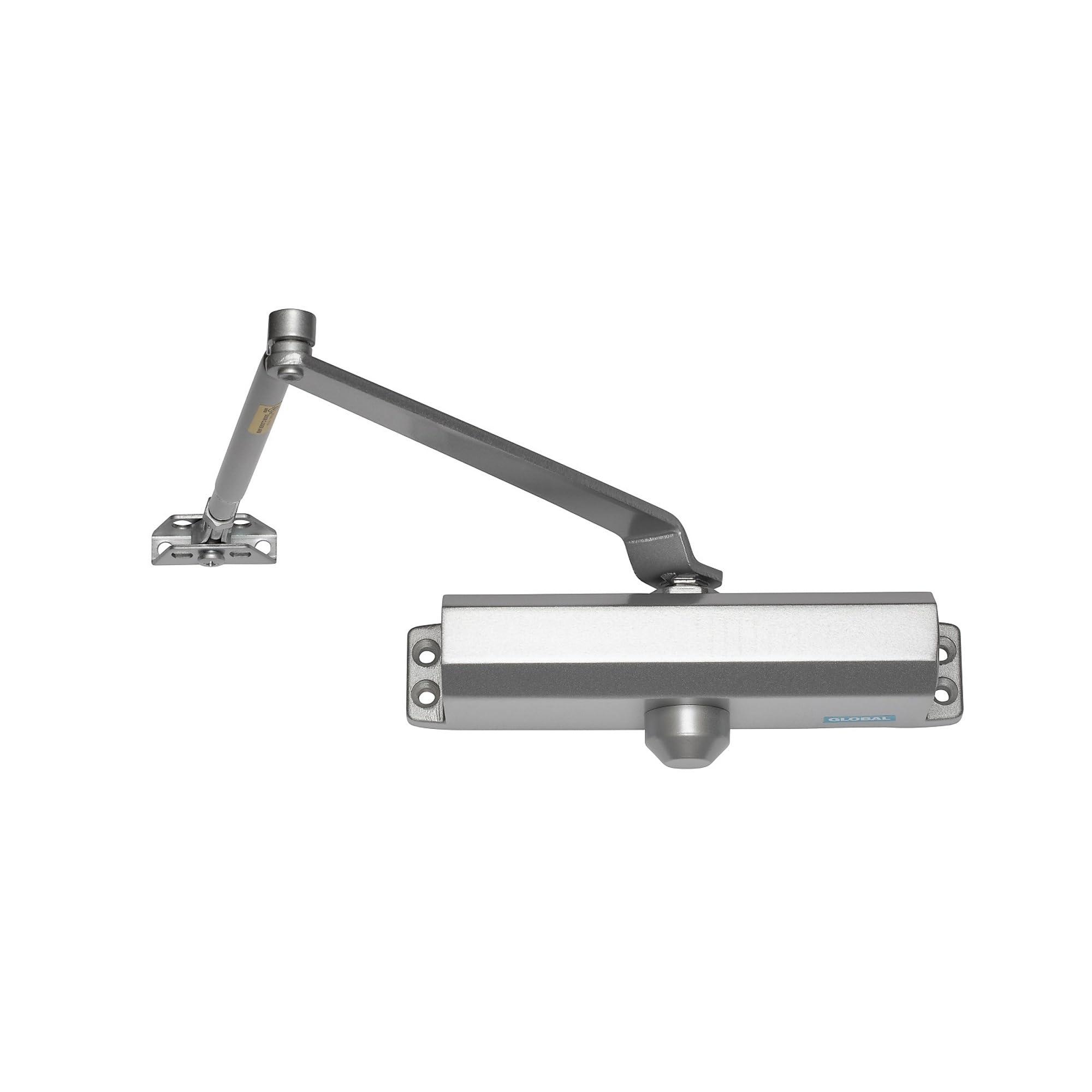 Global Door Controls Global Door Controls Commercial Door Closer in Aluminum - Size 2