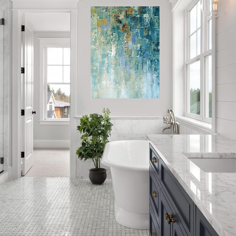 Fine Art Canvas Fine Art Canvas I Love the Rain Detail I Canvas Wall Decor by Artist Nan for Living Room, Bedroom, Bathroom, Kitchen, Office, Bar, Dining & Guest Room - Ready to Hang - 35 in x 46 in