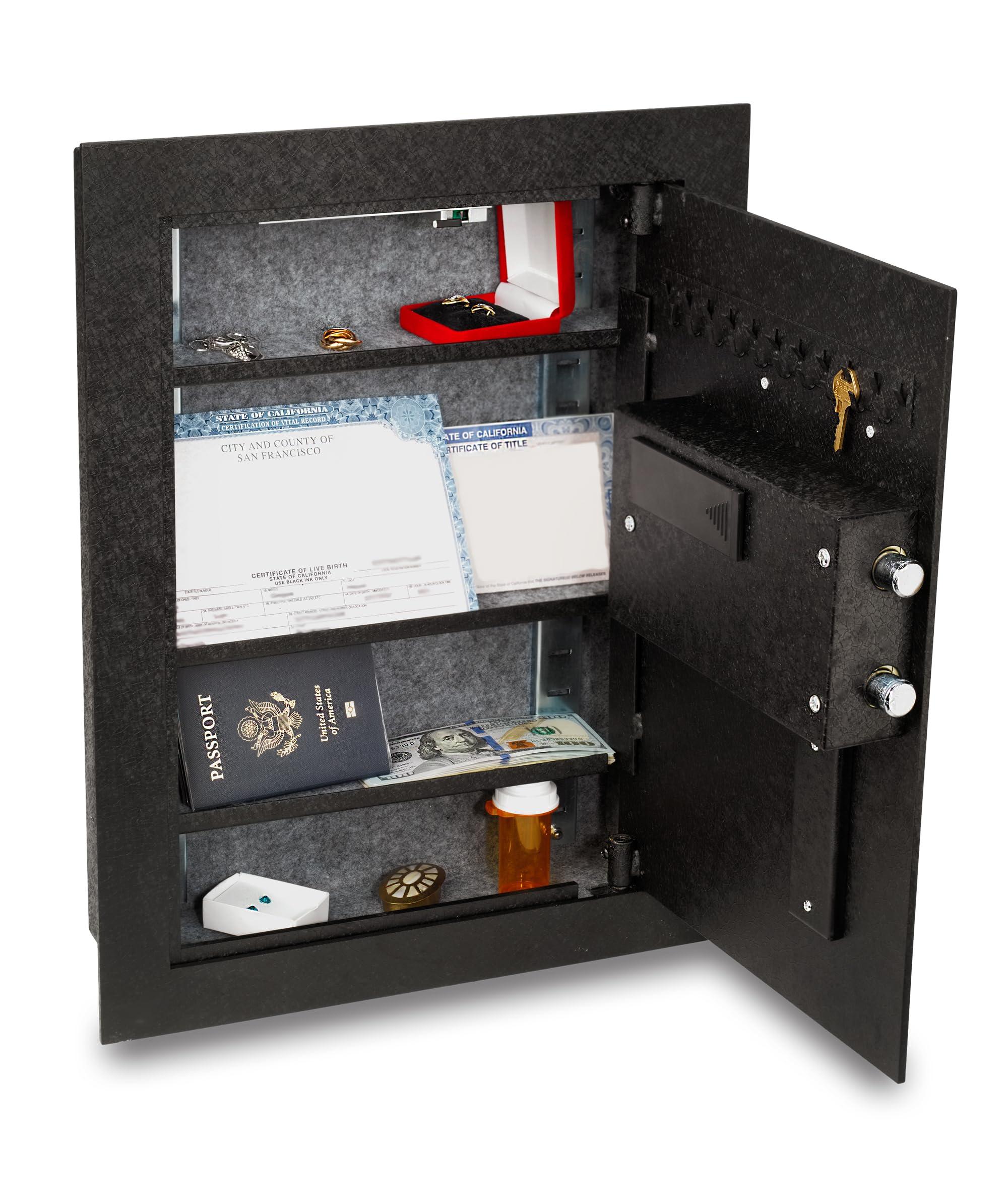 Viking Security Safe Viking Security Safe VS-52BLX Heavy Duty Hidden in Wall Safe Biometric Safe Fingerprint Safe