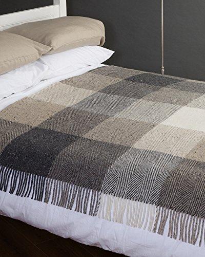 Avoca Avoca Heavy Herringbone 100% Pure Wool Throw (Wall Design) - Made in Ireland