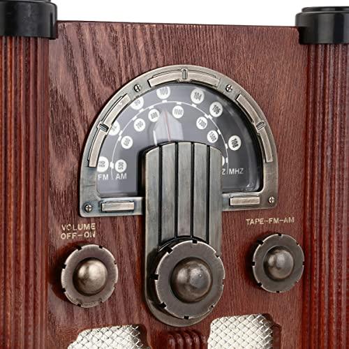 Renovators Supply Manufacturing Radios Natural Oak Empire Tape/Radio AC Operated 14"H | Renovator's Supply