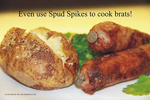 Spud Spikes Spud Spikes 6-Inch Potato Baking Nails Food Grade Stainless Steel, Set of 4