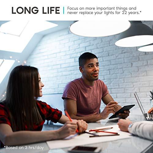 LUXRITE LUXRITE A19 LED Bulb 60W Equivalent, 5000K Bright White, 800 Lumens, Dimmable Standard LED Light Bulbs 9W, Enclosed Fixture Rated, Energy Star, E26 Medium Base - Indoor and Outdoor (6 Pack)