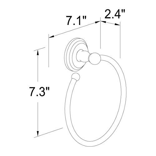 Ginger Ginger 1121/ORB Chelsea, Oil-Rubbed Bronze, Open Towel Ring