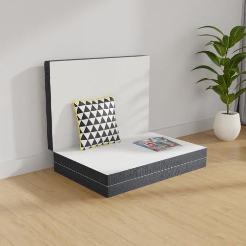 NiamVelo NiamVelo 3 inch Tri-Fold Twin XL Folding Mattress - Luxurious Memory Foam Mattress, Twin Bed Mattress, Perfect for College Dorms and Compact Spaces - Unfold Relaxation Anywhere (3 in, Twin XL)