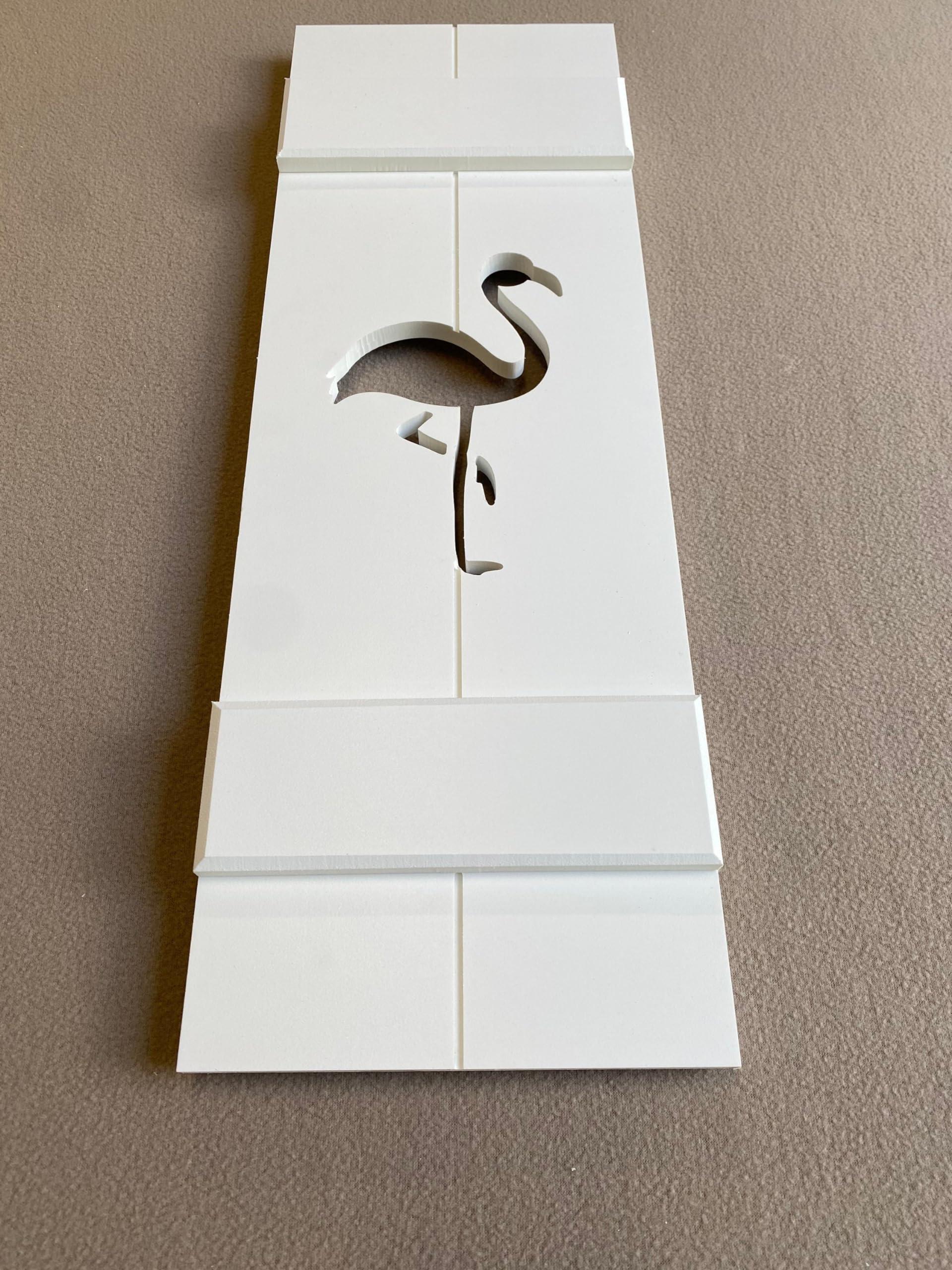 Seven Grays Designs Exterior Shutter, Flamingo Board and Batten, Florida Shutter, Sold Individually (Width: 11.5, Height: 39)