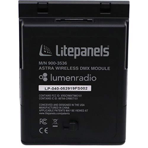 Lite Panels Litepanels, Astra 1x1 Wireless DMX Lumen Radio Module, Accessory for LED Light Panels, Wireless Remote Control for Light Panels, Compatible with Astra 1x1 LED Panels