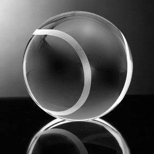 Amlong Crystal Amlong Crystal Tennis Ball Paperweight 3 inch with Gift Box