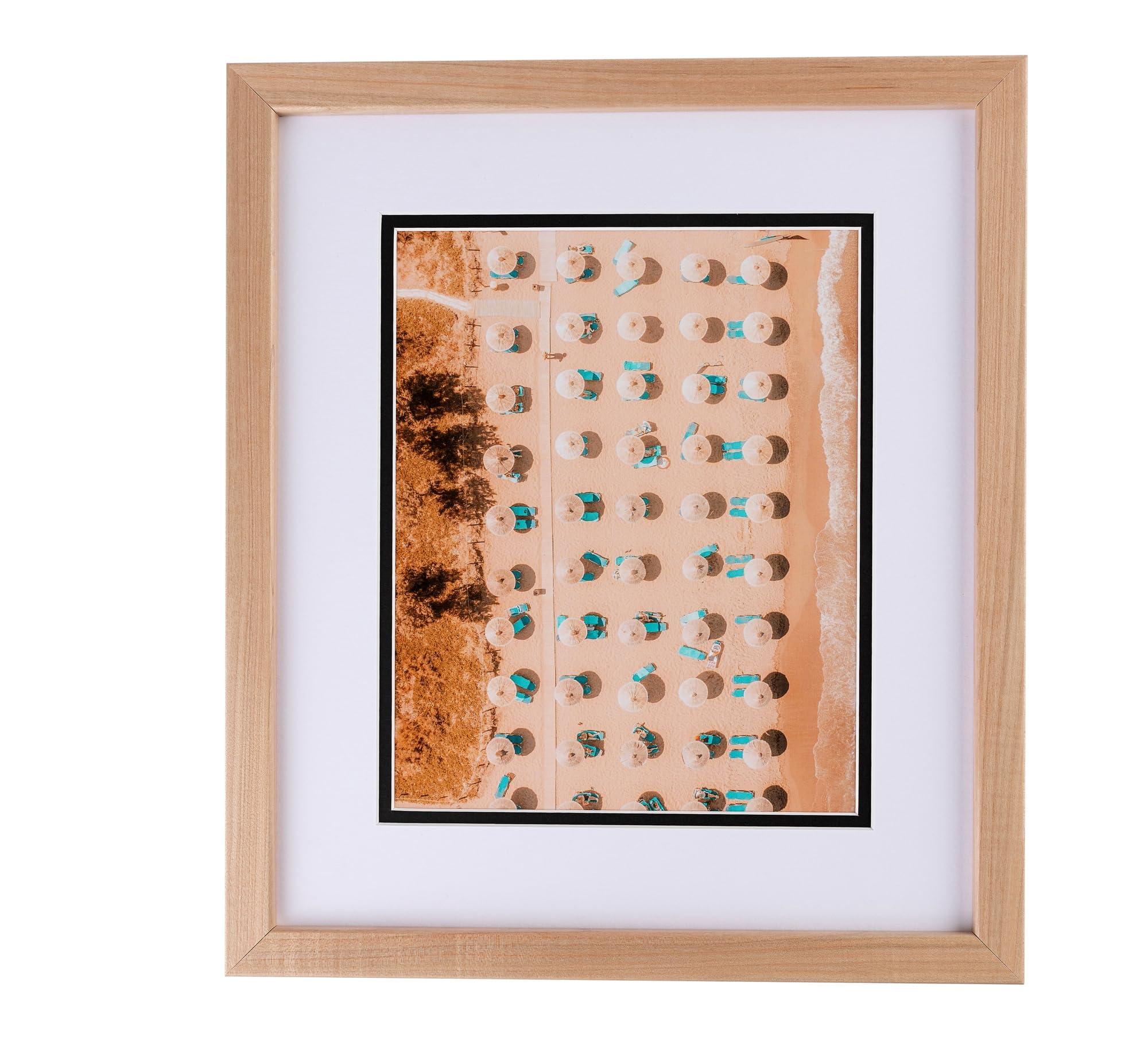 ArtToFrames ArtToFrames 12x18 inch Hard Maple 1.5 inch tall Picture Frame with 2 Inch Single Chestnut Mat, SingleMat-82213-410-12x18-119
