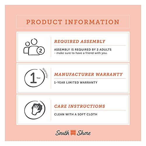 South Shore South Shore Bebble Modern Bunk Bed White and Natural Twin