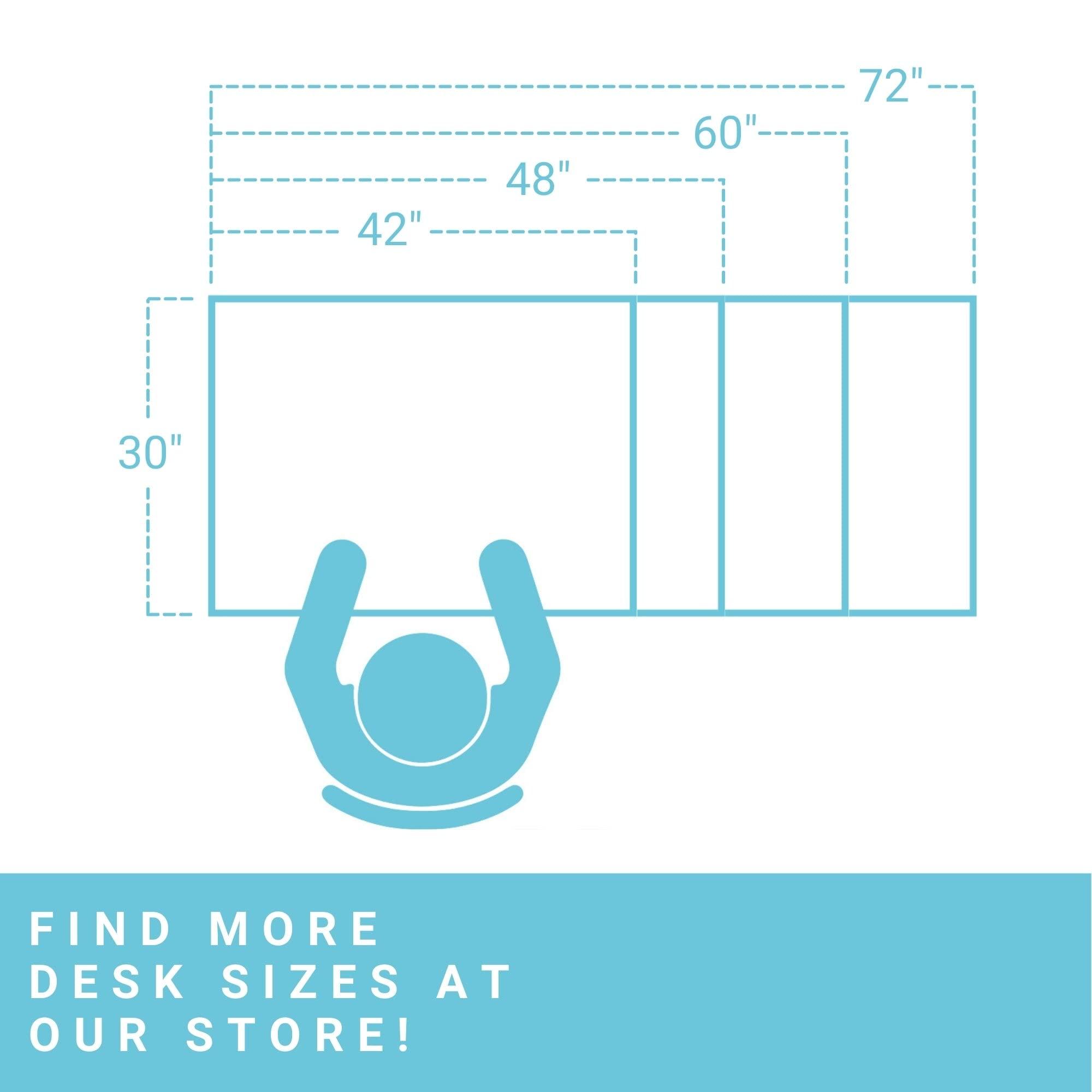 Progressive Desk Progressive Desk Standing Desk 72\" x 30\" - Electric Adjustable Height Stand Up Desk - Home Office Stand Workstation - Dual Motor - Black Frame, Bright Beech Top