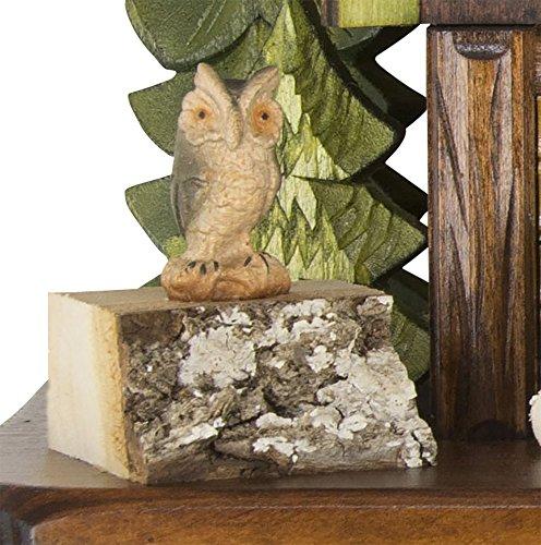 Cuckoo-Palace Cuckoo-Palace German Cuckoo Clock - Summer Meadow Chalet with 8-Day-Movement - 13 1/3 inches Height - Black Forest Clock