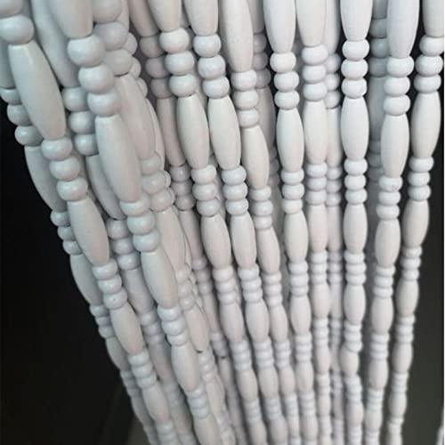 LEOSXA LEOSXA Wood Beaded Curtains Wooden Door Room Divider,Hanging Wooden Beaded Door Curtains,Partition Beads Curtain,Hanging Entrance Partition Curtain,for Room Bedroom,Customizable (30 stran