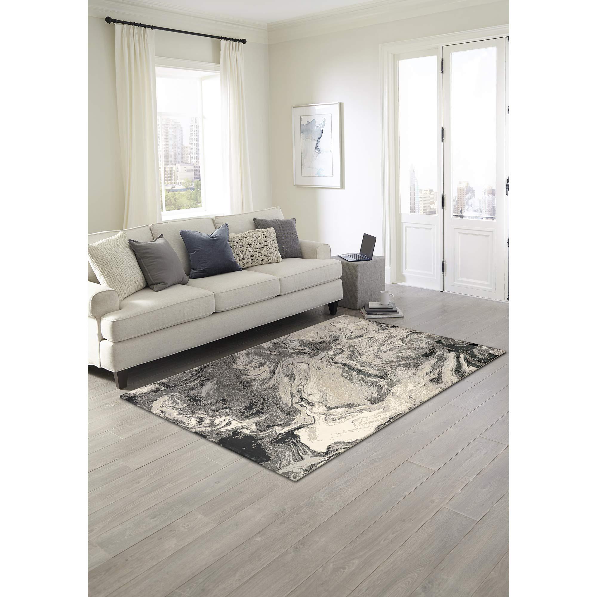 Liora Manne Liora Manne Taos Clouds Indoor Rug Grey 5'X7'6"
