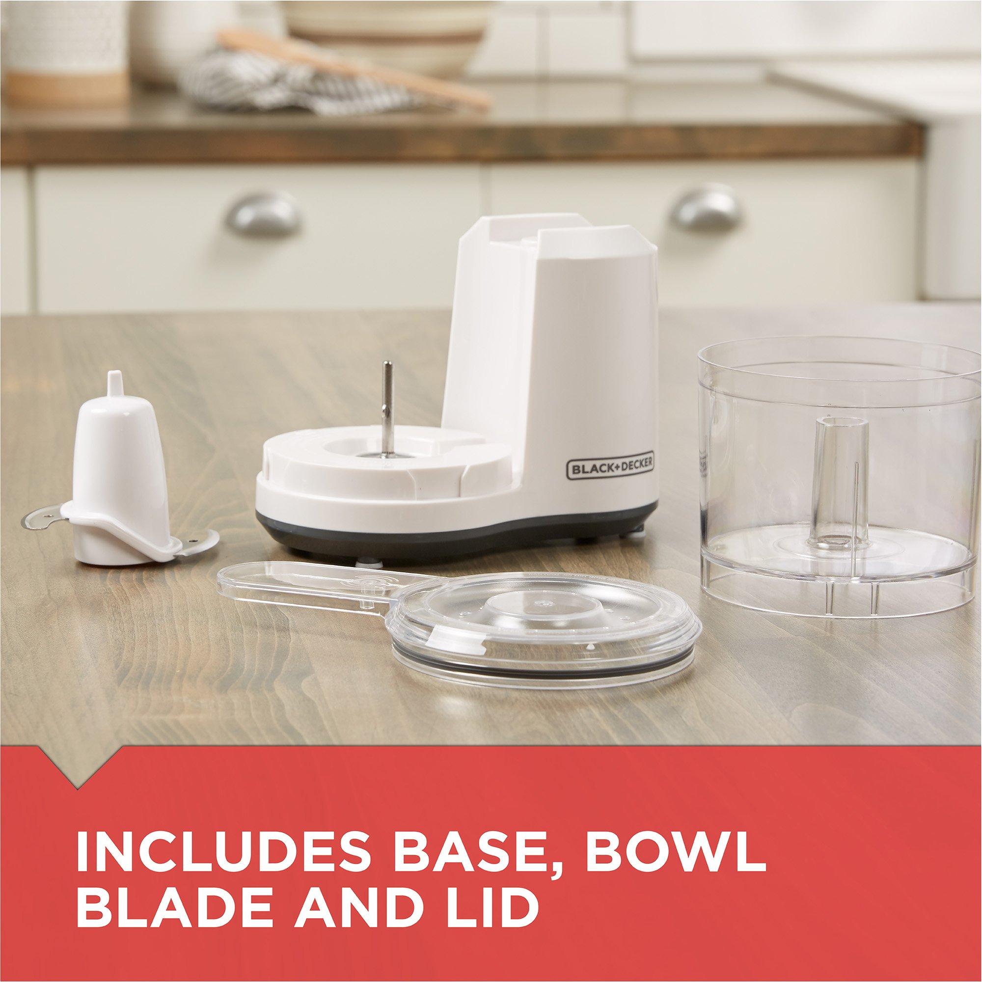 BLACK+DECKER BLACK+DECKER HC150W 1.5-Cup Electric Food Chopper, White, 1.5_cup