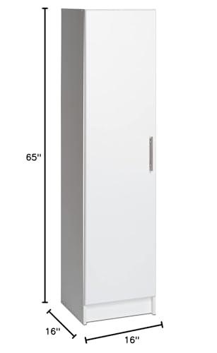 Prepac Prepac Elite 16" Wall Cabinet - White Storage for Bathroom & Pantry