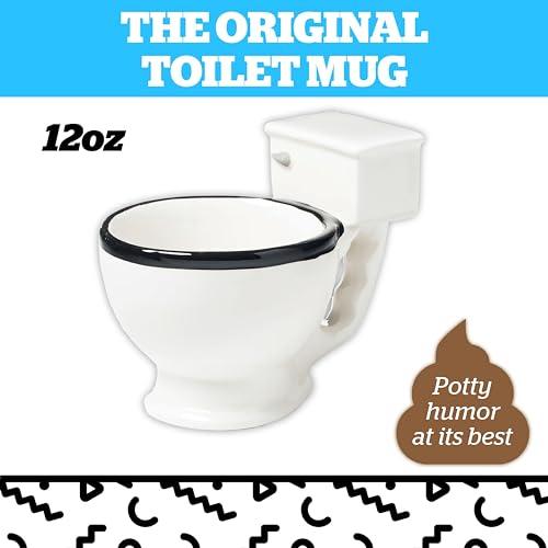 BigMouth Inc BigMouth Inc Toilet Mug - Funny Coffee Cup for Men, Women - Novelty Toilet Bowl Mug - Hilarious Gag Gift for Holidays, Birthday, Secret Santa Party - Ceramic Bathroom Mug for Home, Office - 12 Oz
