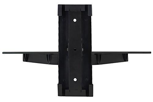 Mount-It! Mount-It! Floating Wall Mounted Shelf Bracket Stand for AV Receiver, Component, Cable Box, Playstation4, Xbox1, Blue Ray DVD Player, Projector, 17.6 lbs Capacity, Single Shelf, Adjustable Height