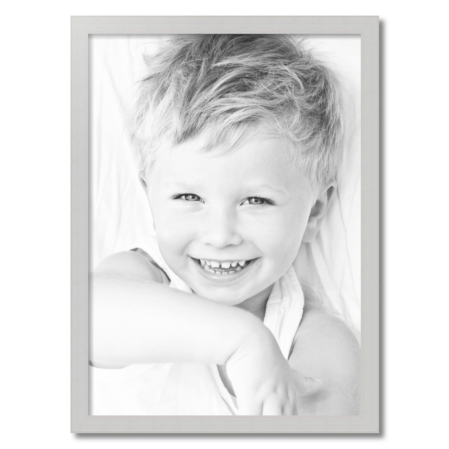 ArtToFrames ArtToFrames 23x32 Inch White Picture Frame, This 1.50 Inch Custom Wood Poster Frame is White - Comes with Foam Backing 3/16 inch and Regular Acrylic (FBPL0066-56673-YWHT-23x32)