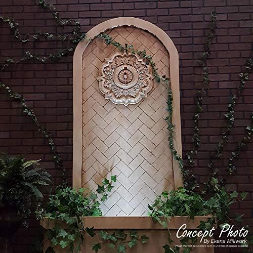 Ekena Millwork Ekena Millwork CM07ALCYF Small Alexandria Ceiling Medallion, 7 7/8\"OD x 3/4\"P (Fits Canopies up to 4 5/8\"), Hand-Painted Clear Yellow