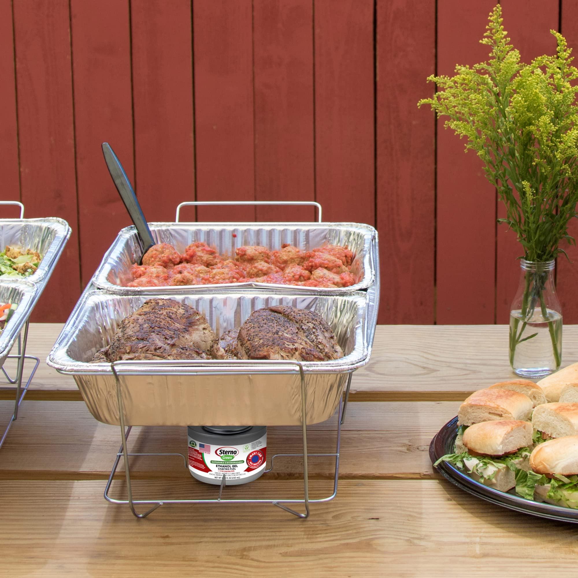 Sterno Sterno Buffet Kit Disposable Chafing Dish Buffet Set - Chafing Dishes for Buffet & Catering Food Warmers - Catering Supplies & Food Warming Trays for Buffet Party - 8-Piece Chafing Dish Set