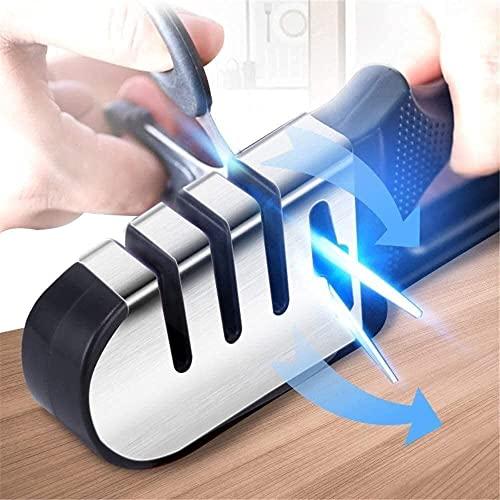 HomeLoft Basics Blade Sharpener, Manual Knife Sharpeners, Multifunctional Sharpener Household Cooking Stick Chopper Knife Sharpening Fast Manual Diamond Sharpening Stone Kitchen Gadget Gifts